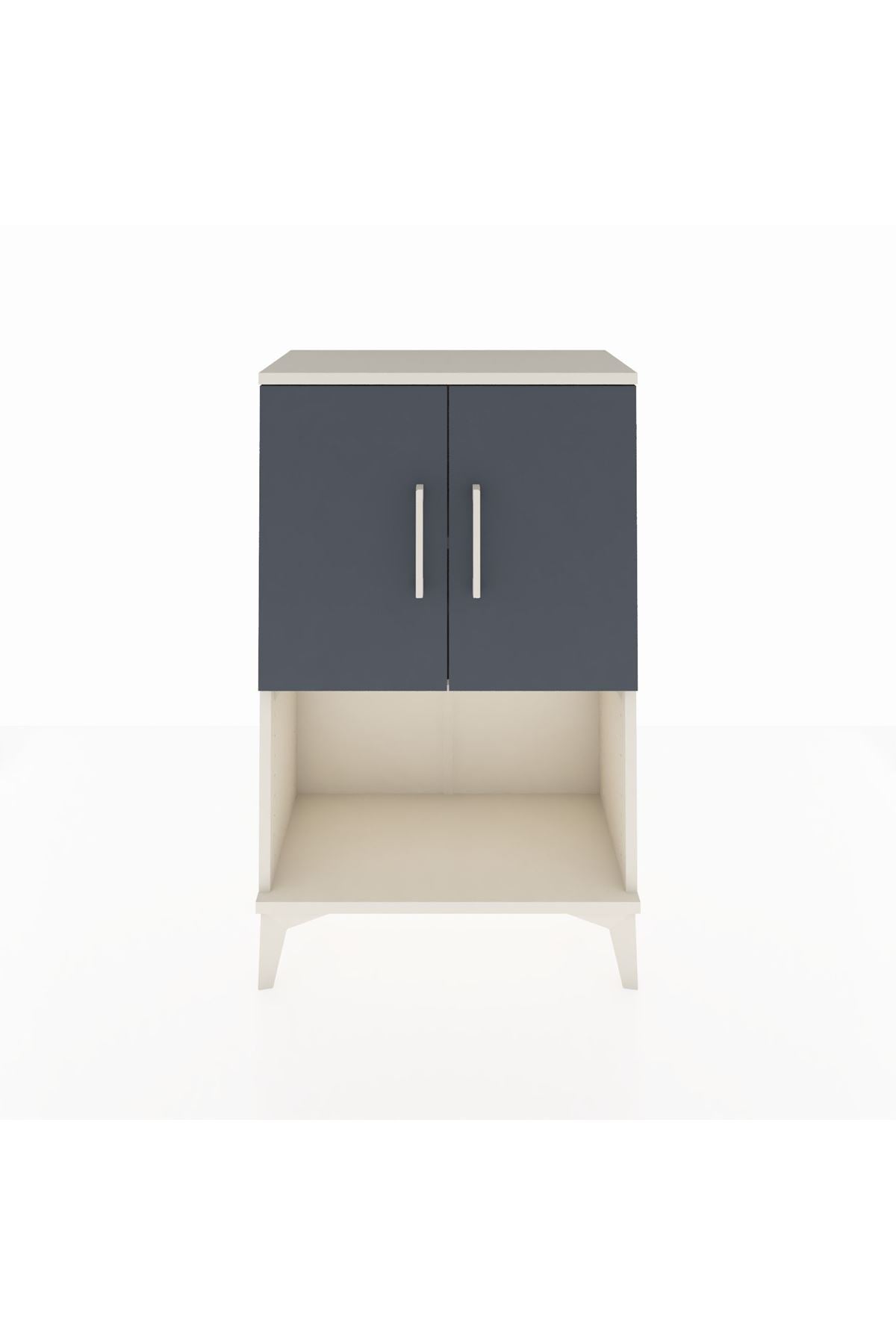Arges Komodin 2 Raflı 2 Kapaklı 60x30x96 - S14M033V2A