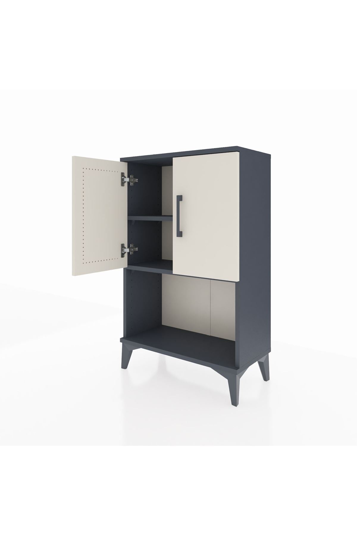 Arges Komodin 2 Raflı 2 Kapaklı 60x30x96 - S14M033V4A