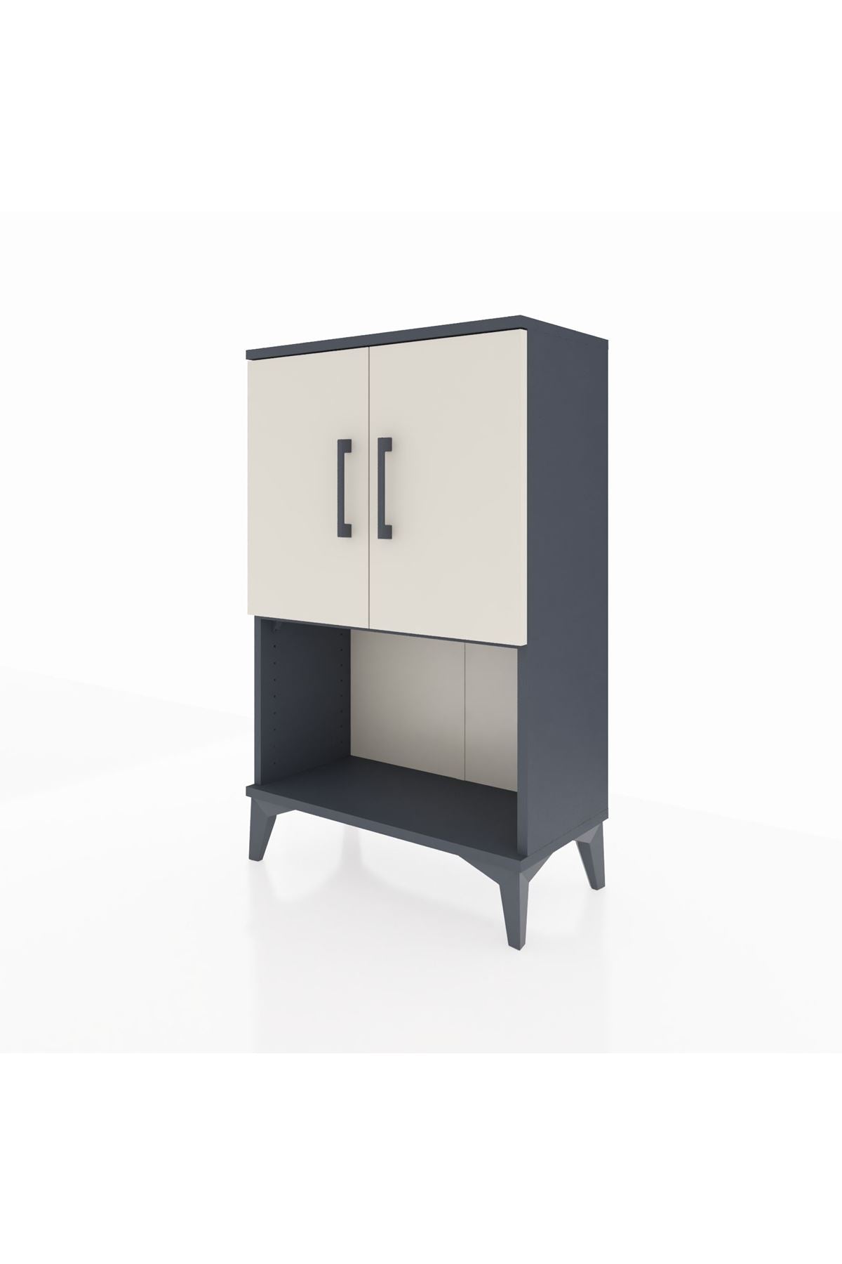 Arges Komodin 2 Raflı 2 Kapaklı 60x30x96 - S14M033V4A