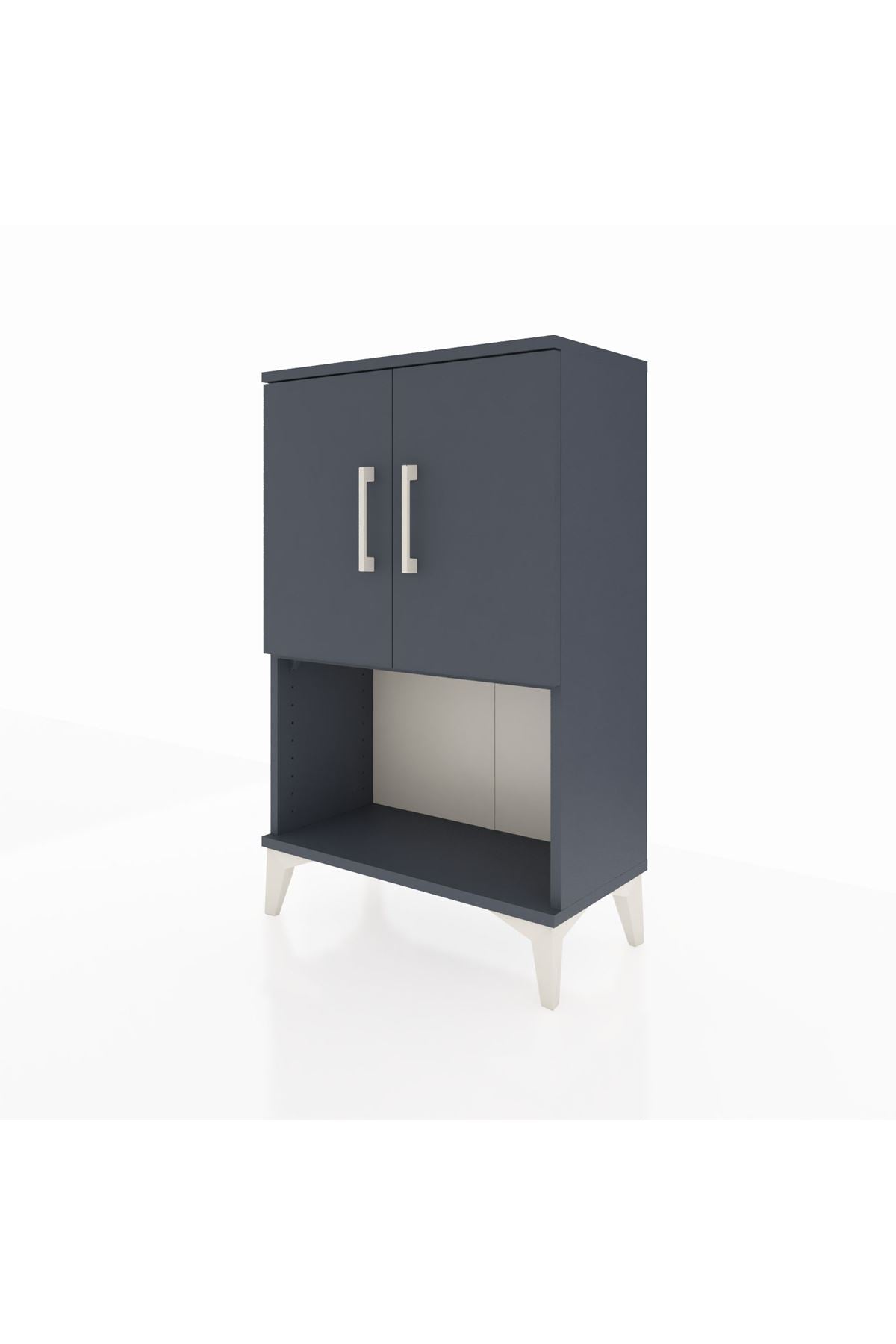 Arges Komodin 2 Raflı 2 Kapaklı 60x30x96 - S14M033V5A