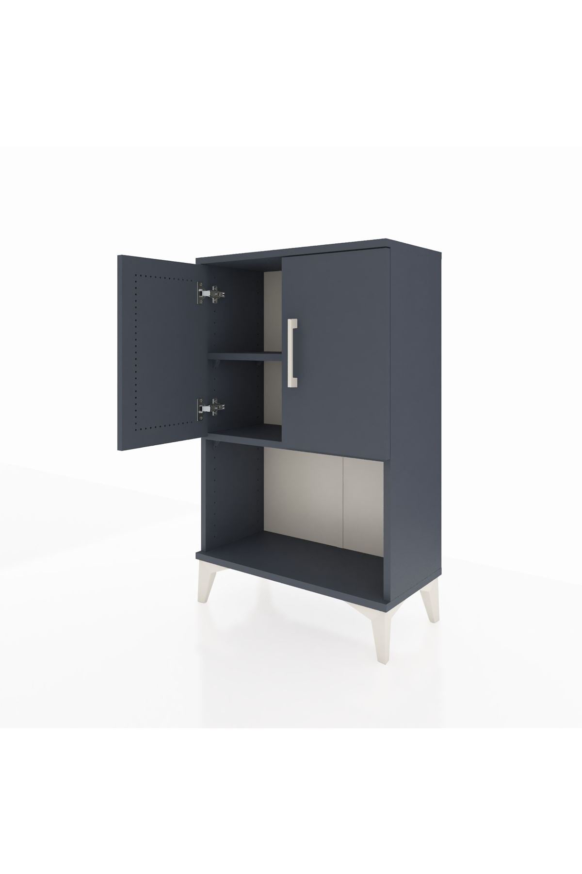 Arges Komodin 2 Raflı 2 Kapaklı 60x30x96 - S14M033V5A