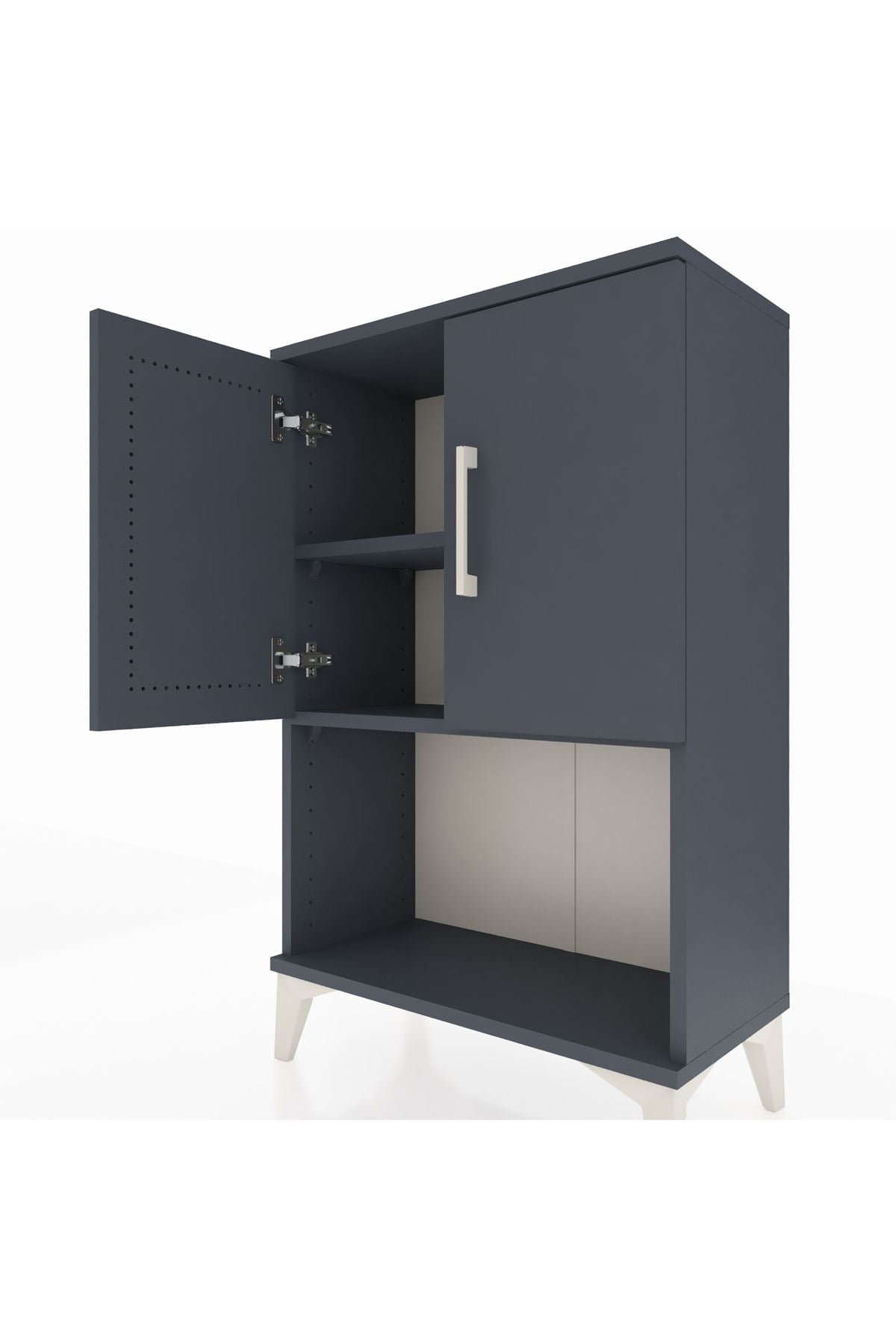 Arges Komodin 2 Raflı 2 Kapaklı 60x30x96 - S14M033V5A