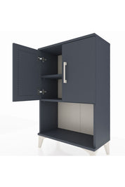 Arges Komodin 2 Raflı 2 Kapaklı 60x30x96 - S14M033V5A