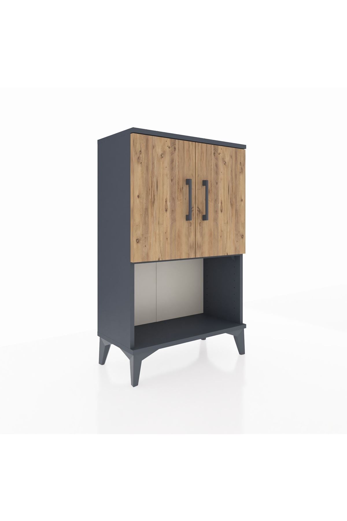 Arges Komodin 2 Raflı 2 Kapaklı 60x30x96 - S14M033V6A
