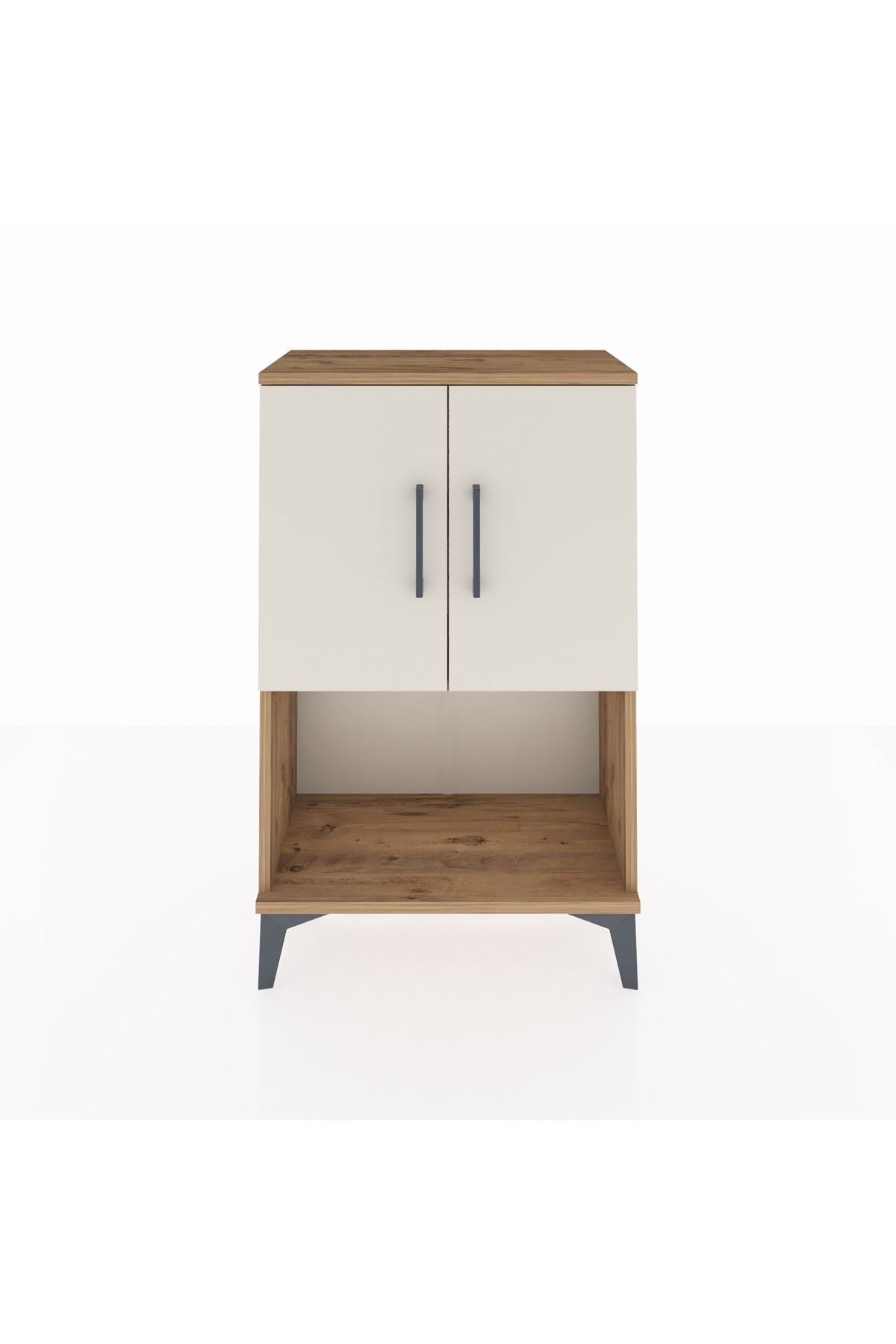 Arges Komodin 2 Raflı 2 Kapaklı 60x30x96 - S14M033V7A