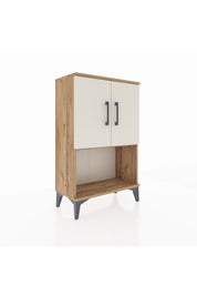 Arges Komodin 2 Raflı 2 Kapaklı 60x30x96 - S14M033V7A