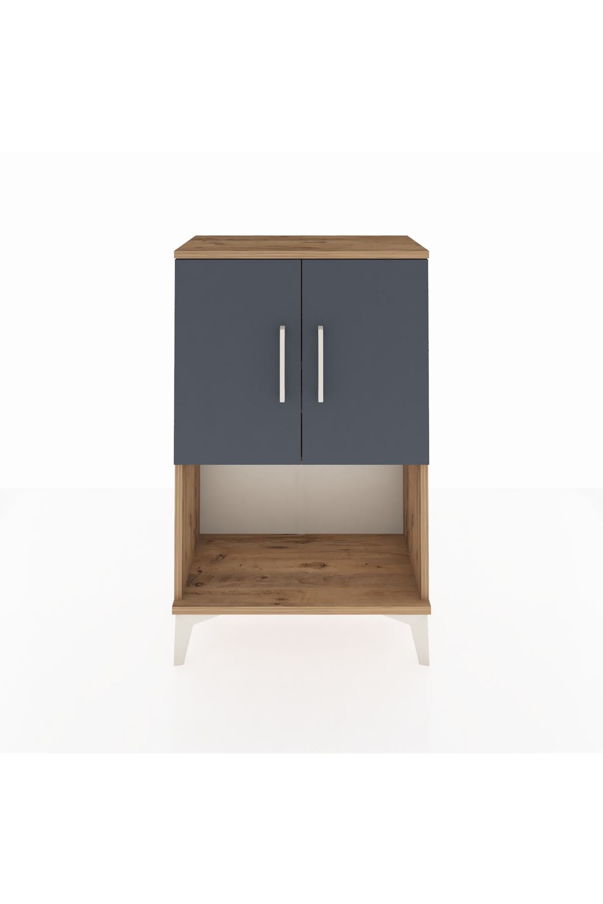 Arges Komodin 2 Raflı 2 Kapaklı 60x30x96 - S14M033V8A