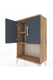 Arges Komodin 2 Raflı 2 Kapaklı 60x30x96 - S14M033V8A