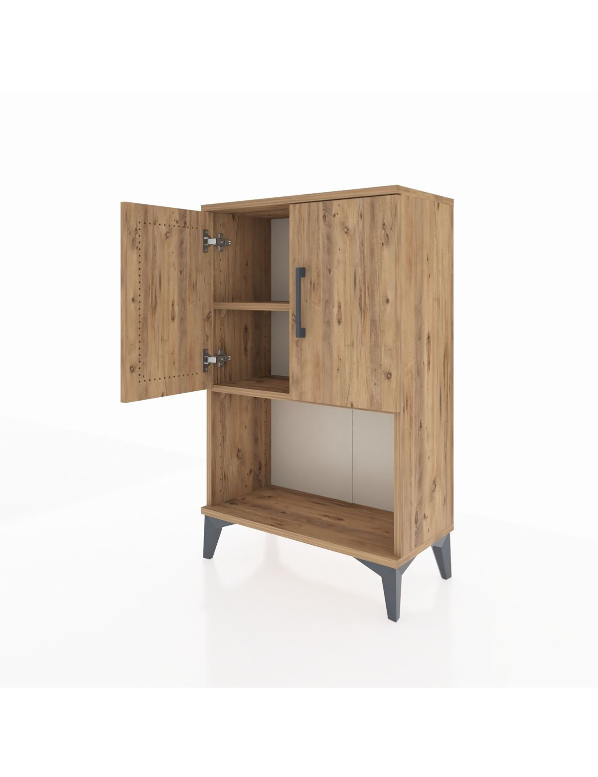 Arges Komodin 2 Raflı 2 Kapaklı 60x30x96 - S14M033V9A