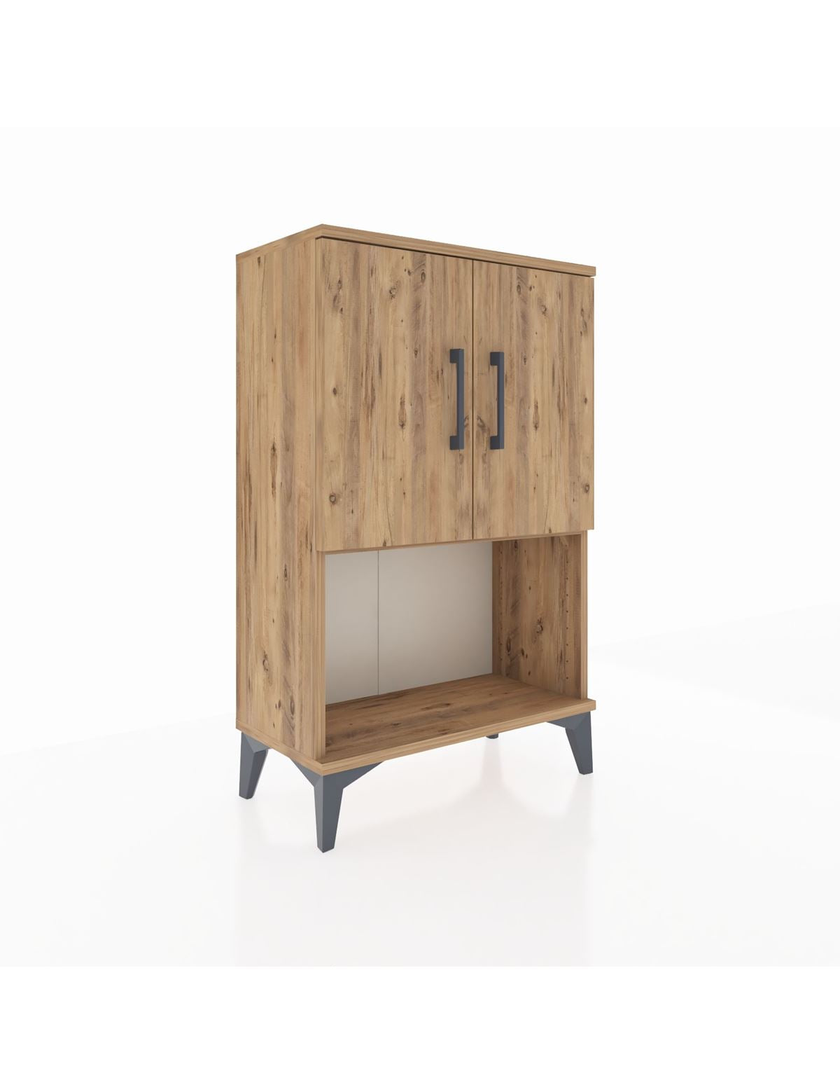 Arges Komodin 2 Raflı 2 Kapaklı 60x30x96 - S14M033V9A