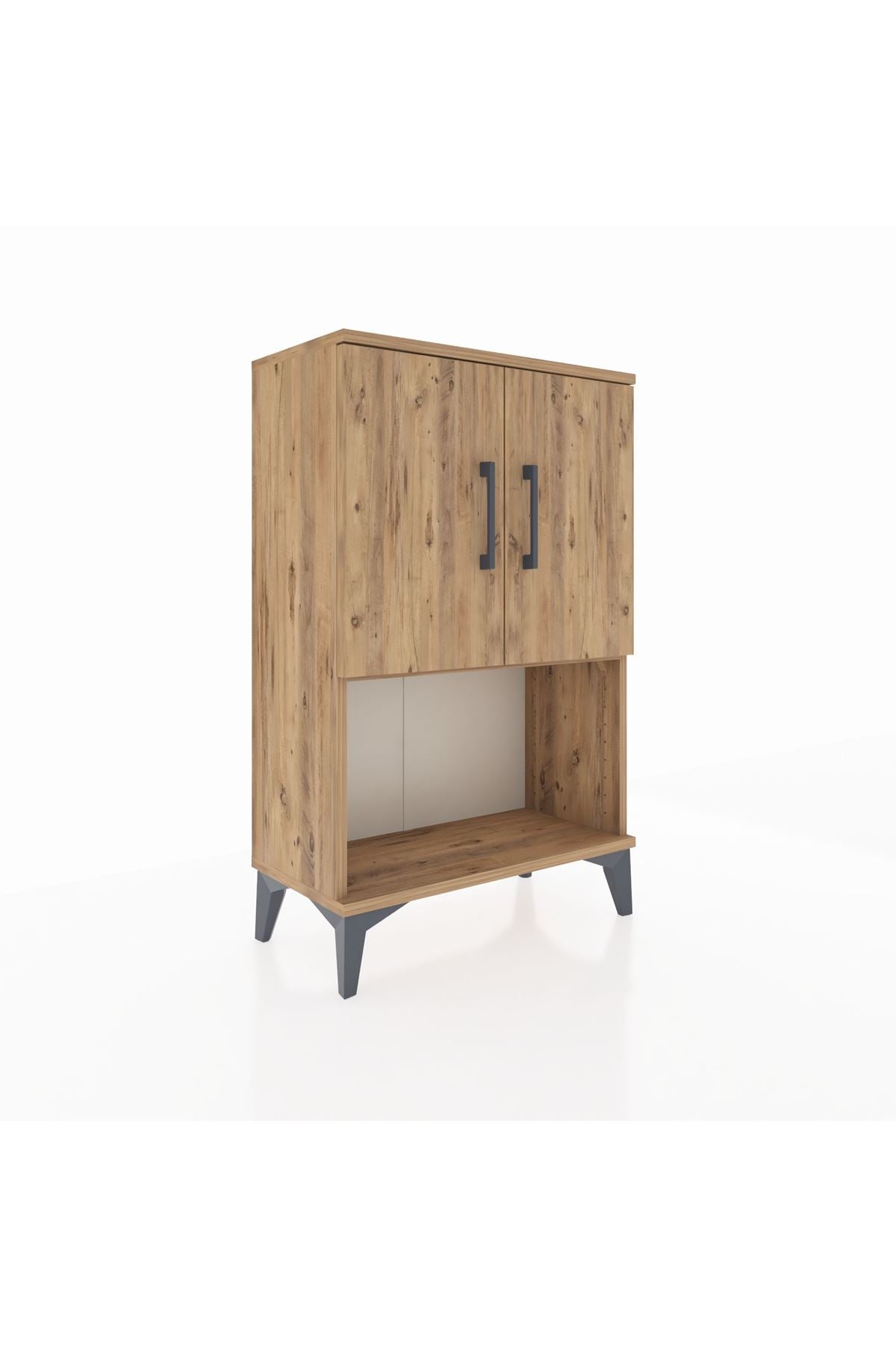 Arges Komodin 2 Raflı 2 Kapaklı 60x30x96 - S14M033V9A