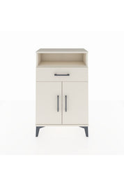 Arges Komodin 2 Raflı Tek Çekmeceli 2 Kapaklı 60x30x96 - S14M035V1A