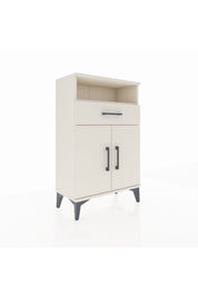 Arges Komodin 2 Raflı Tek Çekmeceli 2 Kapaklı 60x30x96 - S14M035V1A