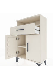 Arges Komodin 2 Raflı Tek Çekmeceli 2 Kapaklı 60x30x96 - S14M035V1A