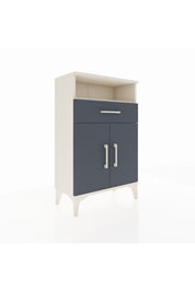 Arges Komodin 2 Raflı Tek Çekmeceli 2 Kapaklı 60x30x96 - S14M035V2A