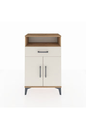 Arges Komodin 2 Raflı Tek Çekmeceli 2 Kapaklı 60x30x96 - S14M035V7A