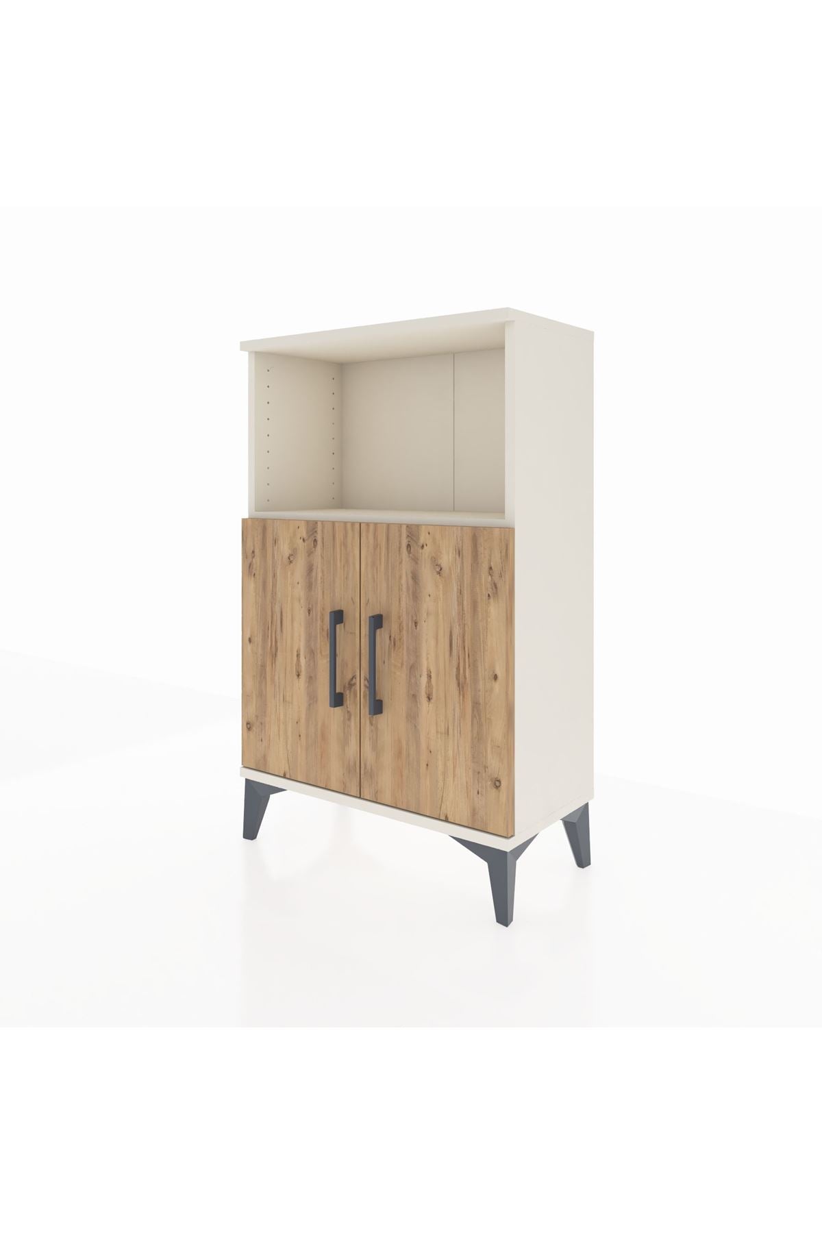 Arges Komodin 2 Raflı 2 Kapaklı 60x30x96 - S14M036V3A