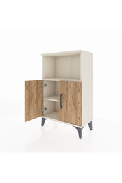 Arges Komodin 2 Raflı 2 Kapaklı 60x30x96 - S14M036V3A