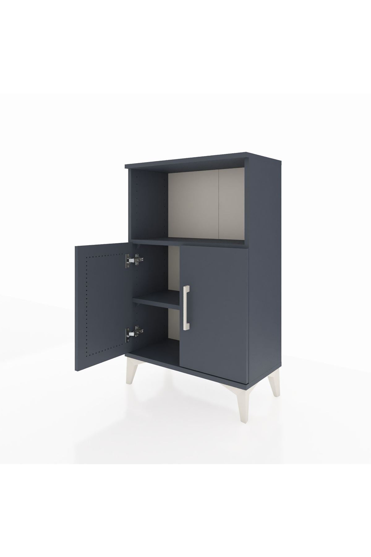 Arges Komodin 2 Raflı 2 Kapaklı 60x30x96 - S14M036V5A