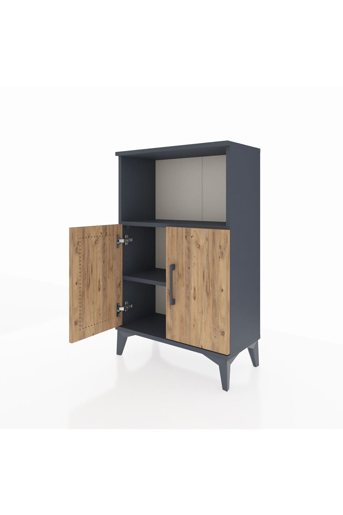 Arges Komodin 2 Raflı 2 Kapaklı 60x30x96 - S14M036V6A