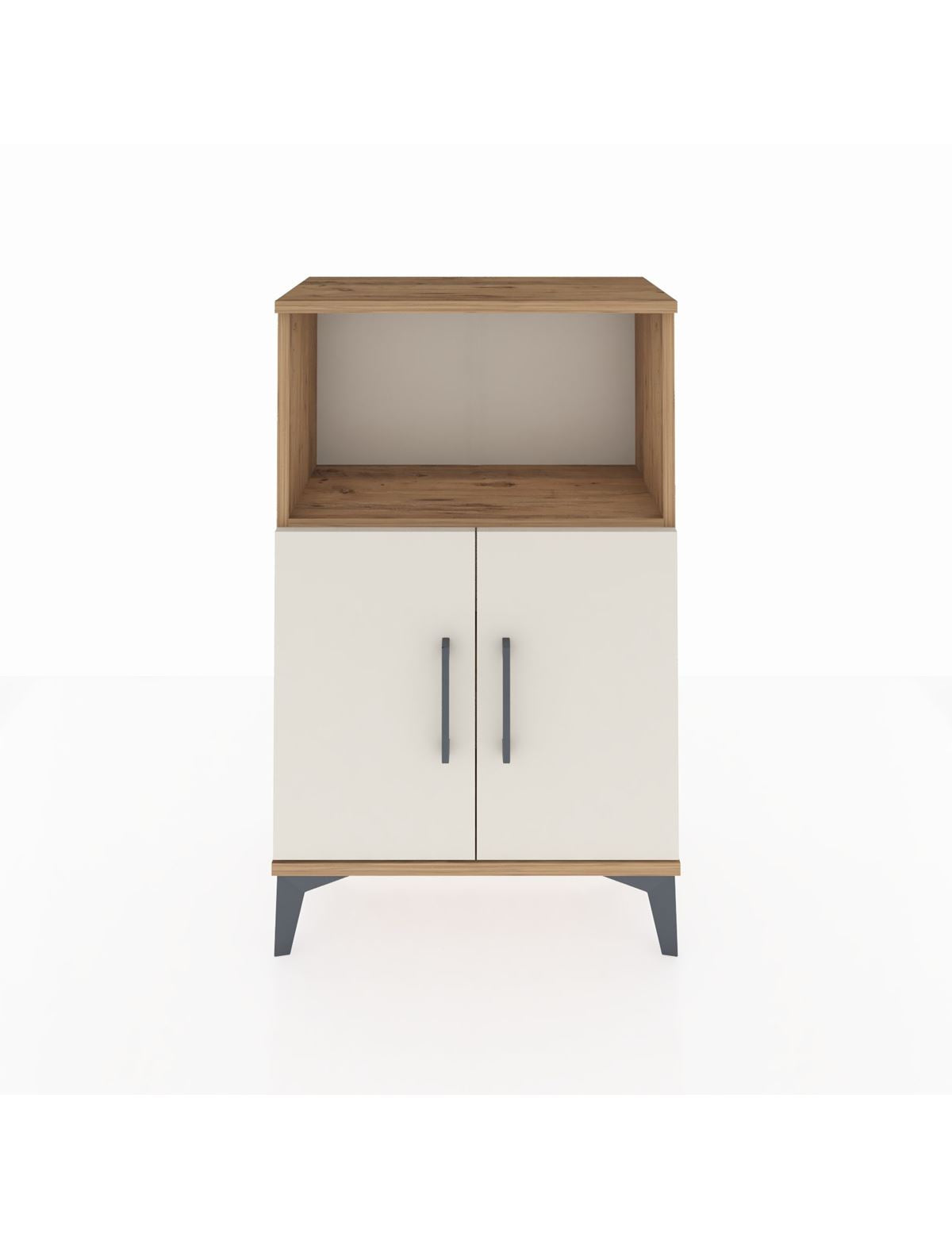 Arges Komodin 2 Raflı 2 Kapaklı 60x30x96 - S14M036V7A