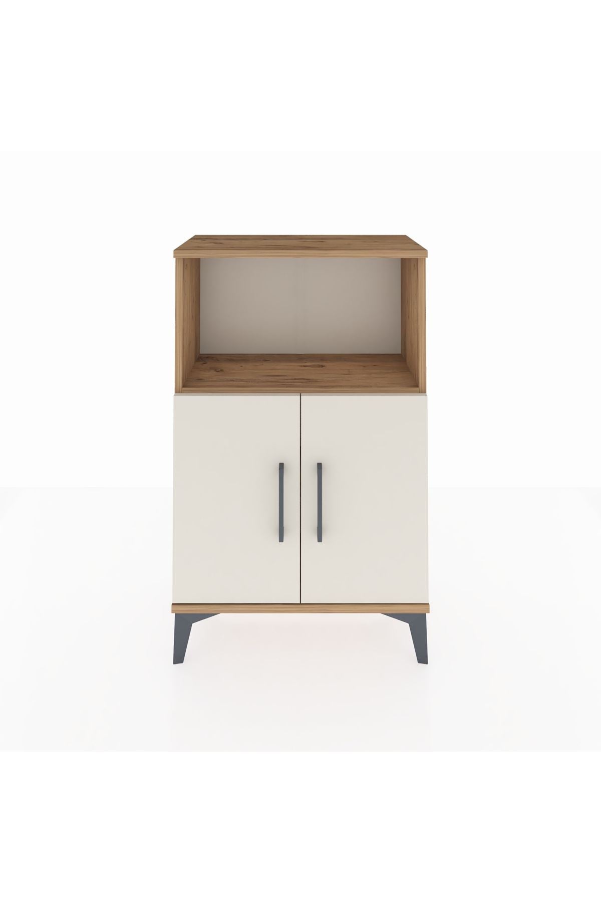 Arges Komodin 2 Raflı 2 Kapaklı 60x30x96 - S14M036V7A