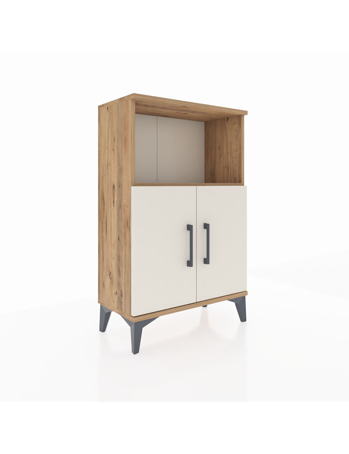 Arges Komodin 2 Raflı 2 Kapaklı 60x30x96 - S14M036V7A