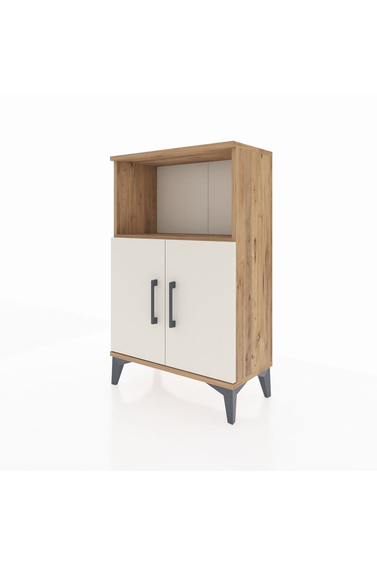 Arges Komodin 2 Raflı 2 Kapaklı 60x30x96 - S14M036V7A