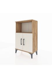 Arges Komodin 2 Raflı 2 Kapaklı 60x30x96 - S14M036V7A