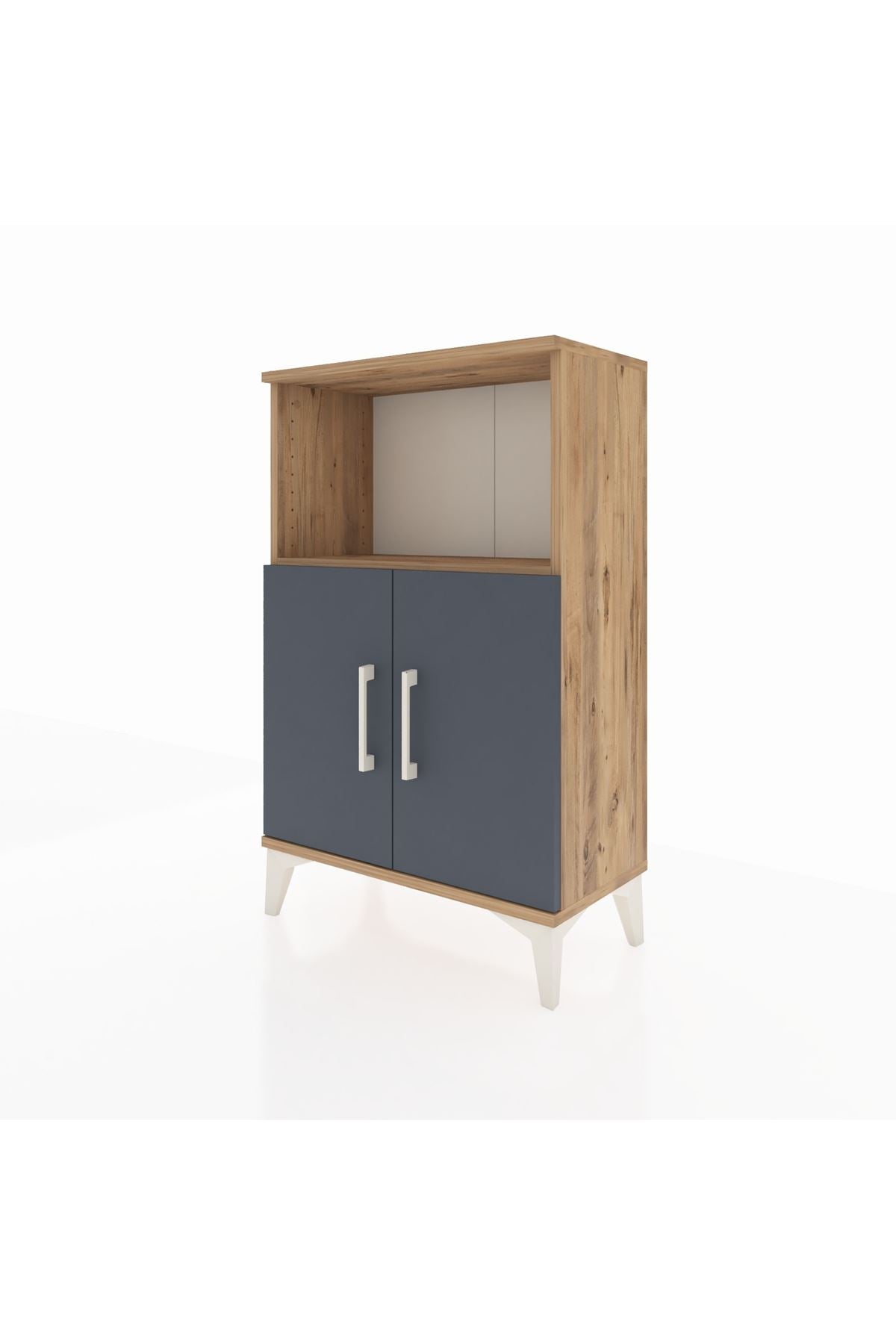 Arges Komodin 2 Raflı 2 Kapaklı 60x30x96 - S14M036V8A