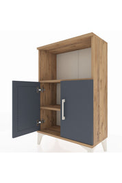 Arges Komodin 2 Raflı 2 Kapaklı 60x30x96 - S14M036V8A