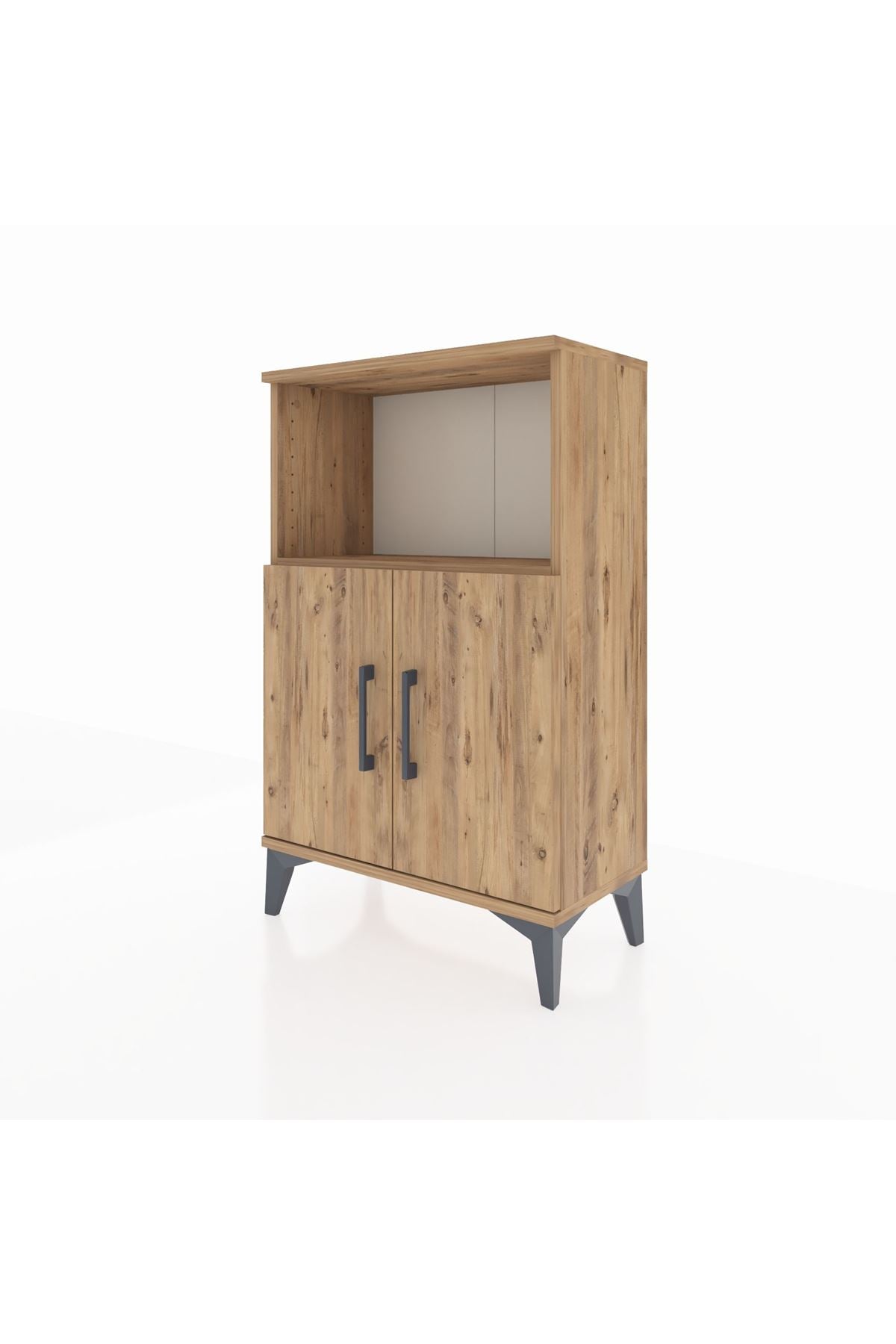 Arges Komodin 2 Raflı 2 Kapaklı 60x30x96 - S14M036V9A