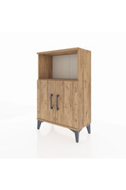 Arges Komodin 2 Raflı 2 Kapaklı 60x30x96 - S14M036V9A