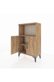Arges Komodin 2 Raflı 2 Kapaklı 60x30x96 - S14M036V9A