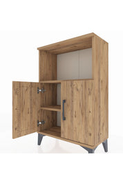 Arges Komodin 2 Raflı 2 Kapaklı 60x30x96 - S14M036V9A