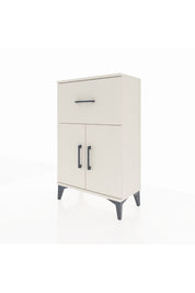 Arges Komodin Tek Raflı Tek Çekmeceli 2 Kapaklı 60x30x96 - S14M037V1A