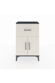 Arges Komodin Tek Raflı Tek Çekmeceli 2 Kapaklı 60x30x96 - S14M037V4A