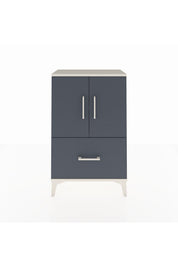Arges Komodin 2 Raflı Tek Çekmeceli 2 Kapaklı 60x30x96 - S14M038V2A
