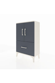 Arges Komodin 2 Raflı Tek Çekmeceli 2 Kapaklı 60x30x96 - S14M038V2A