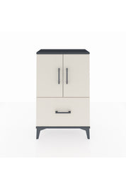 Arges Komodin 2 Raflı Tek Çekmeceli 2 Kapaklı 60x30x96 - S14M038V4A