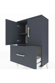 Arges Komodin 2 Raflı Tek Çekmeceli 2 Kapaklı 60x30x96 - S14M038V5A