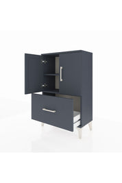 Arges Komodin 2 Raflı Tek Çekmeceli 2 Kapaklı 60x30x96 - S14M038V5A