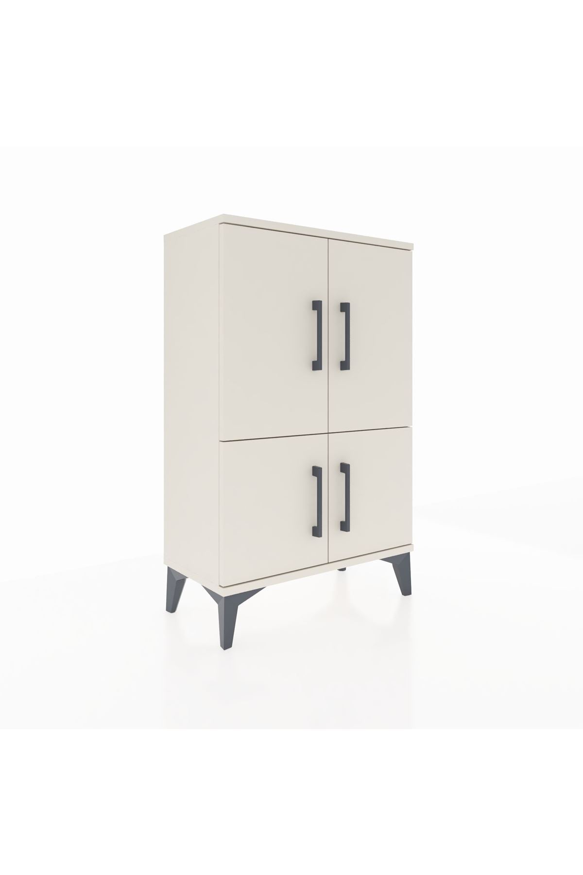 Arges Komodin 2 Raflı 4 Kapaklı 60x30x96 - S14M039V1A