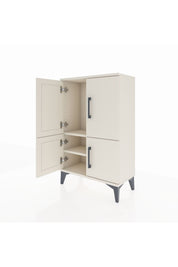 Arges Komodin 2 Raflı 4 Kapaklı 60x30x96 - S14M039V1A