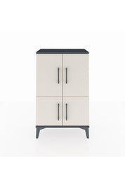 Arges Komodin 2 Raflı 4 Kapaklı 60x30x96 - S14M039V4A