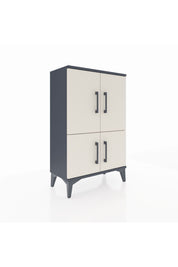Arges Komodin 2 Raflı 4 Kapaklı 60x30x96 - S14M039V4A