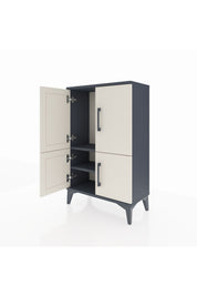 Arges Komodin 2 Raflı 4 Kapaklı 60x30x96 - S14M039V4A