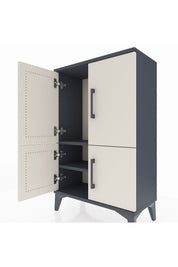 Arges Komodin 2 Raflı 4 Kapaklı 60x30x96 - S14M039V4A