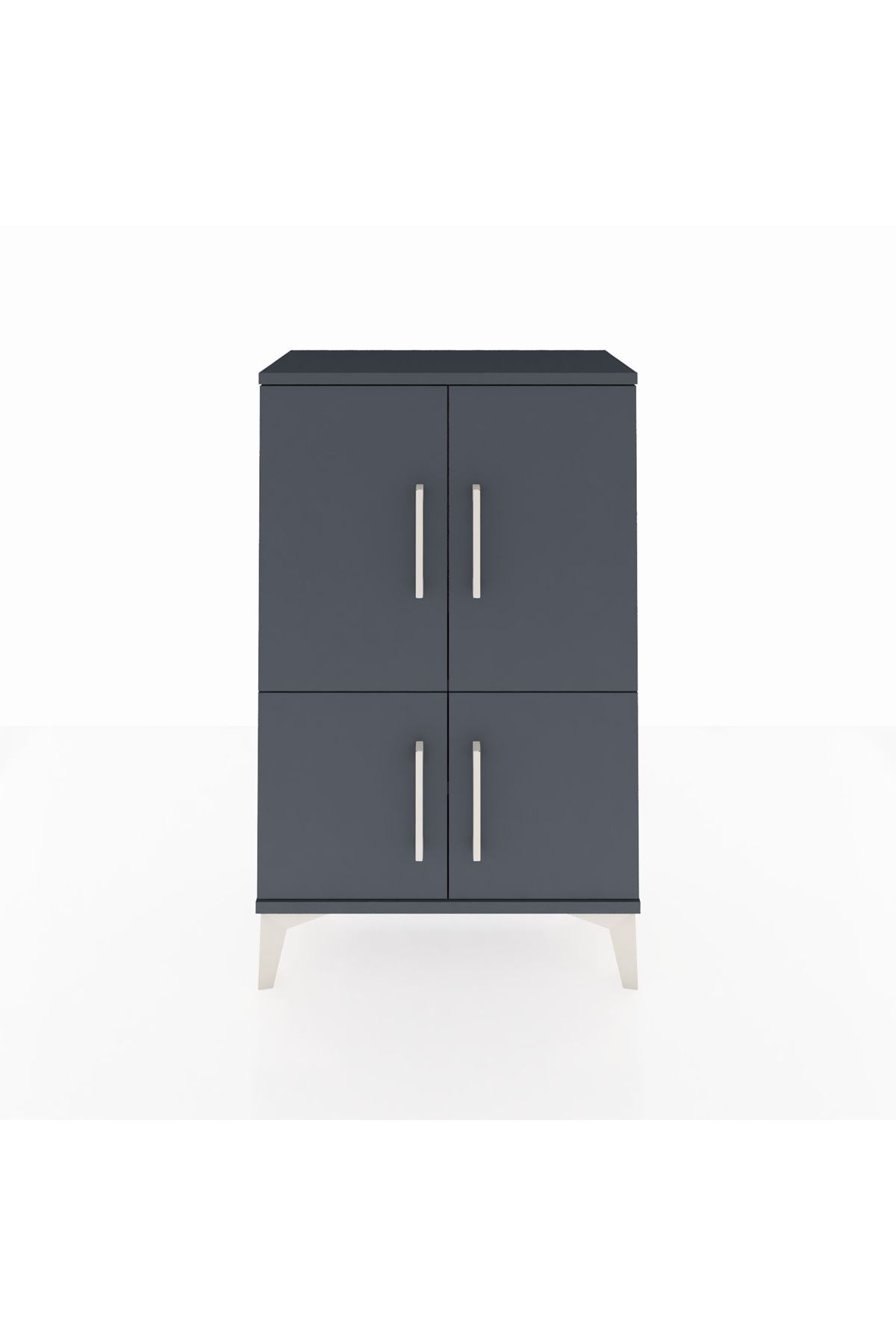 Arges Komodin 2 Raflı 4 Kapaklı 60x30x96 - S14M039V5A