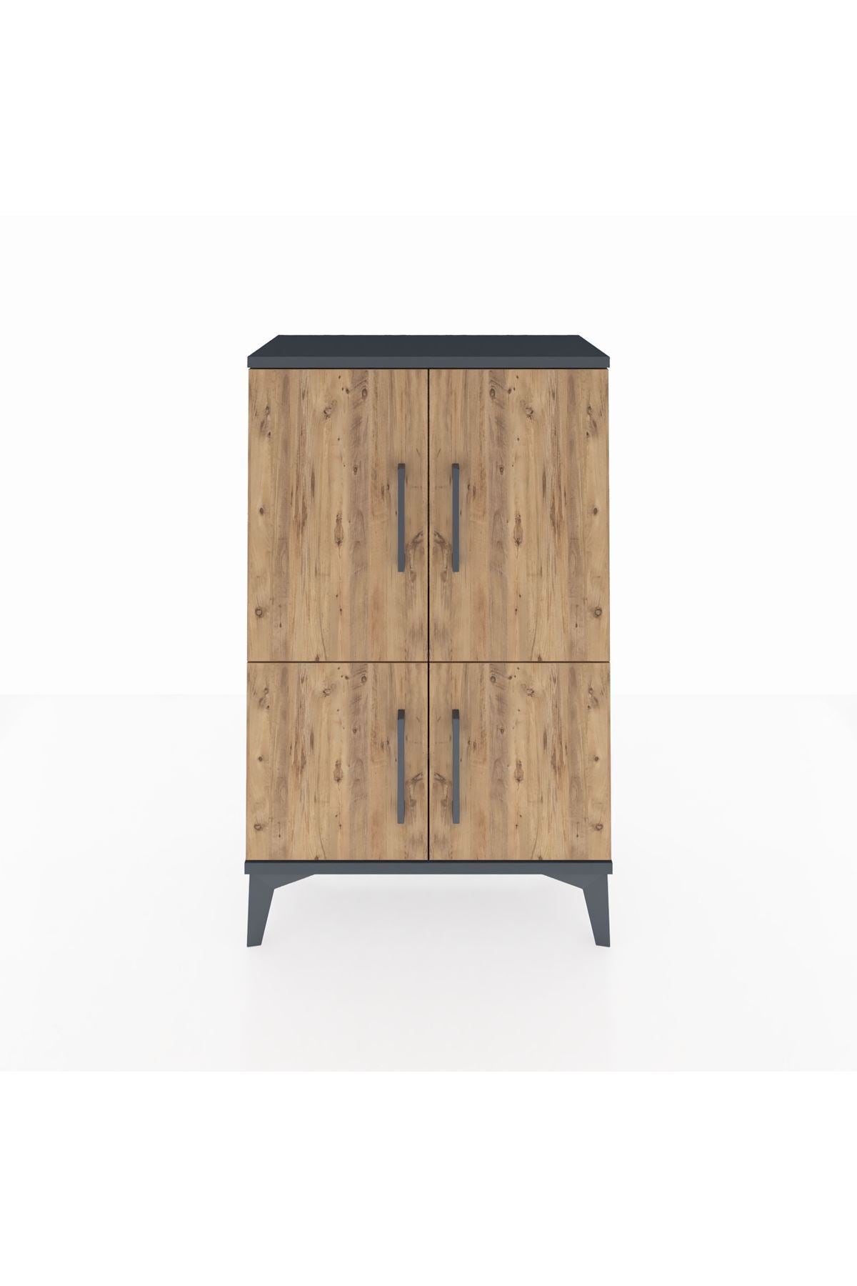 Arges Komodin 2 Raflı 4 Kapaklı 60x30x96 - S14M039V6A